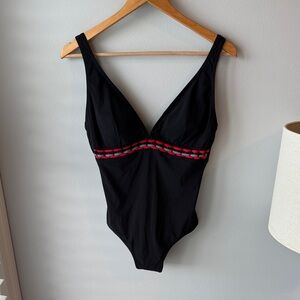 Gottex Black Braided‎ One-piece Suit